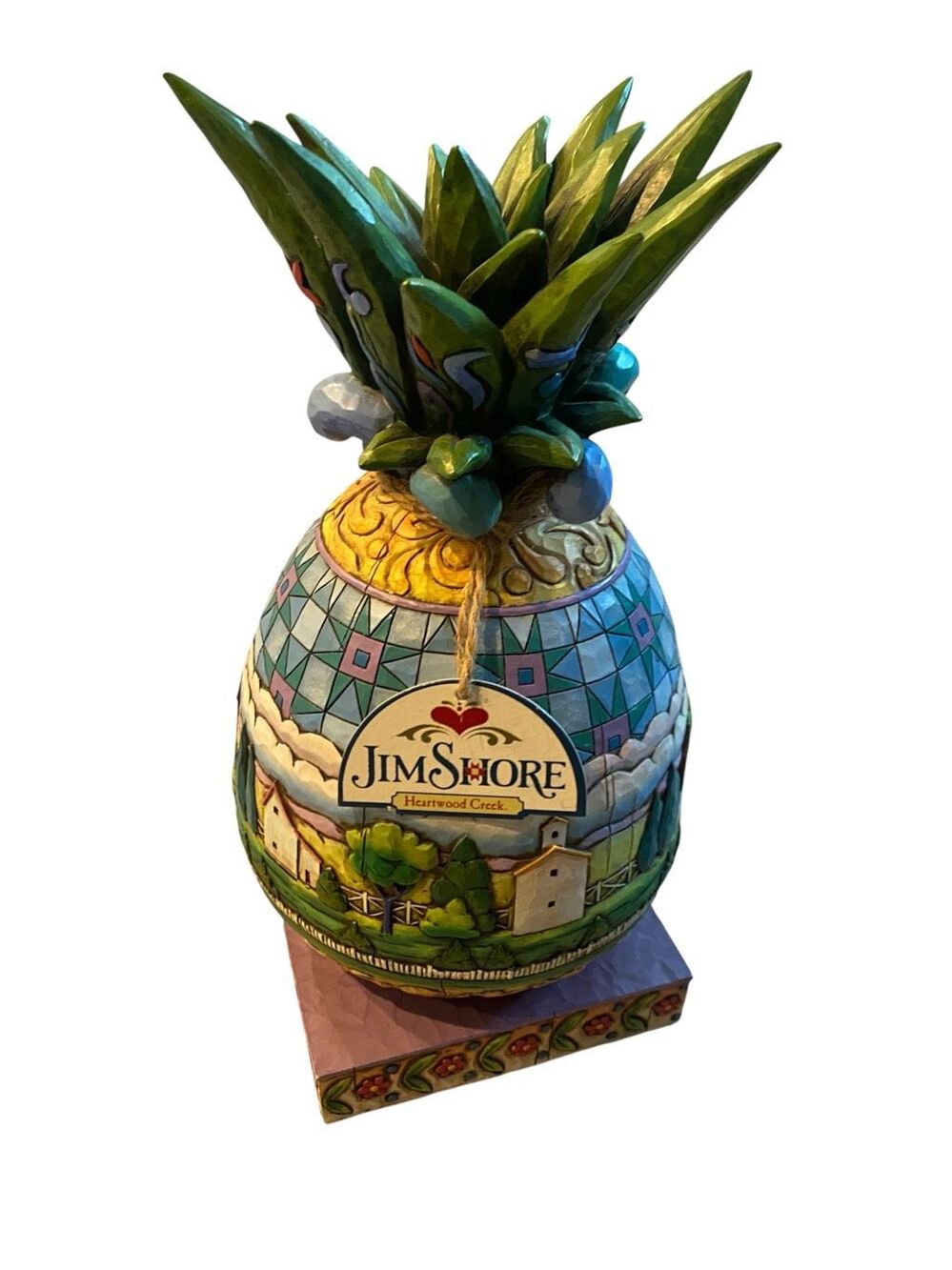 Jim Shore Welcome All #4007666 Pineapple Figurine - Picture 2 of 10